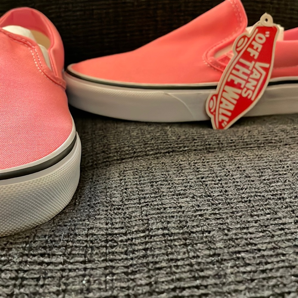 Hot pink slip on Vans size 5.5 women and 4.0 Men